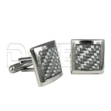 Stainless steel Cufflinks Carbon look by Blacklist