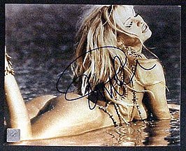 Pamela Anderson Signed 8x10 Beads