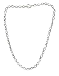 Sterling silver chain necklace, Denpasar Muse - Artisan Crafted Sterling Silver Chain Necklace