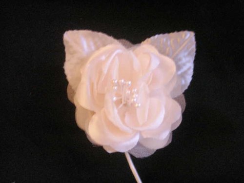 12 Silk Roses Wedding Favor Flower Corsage Peach