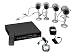Aposonic A-BR13B4-C500 4 Channel H.264 Video Compression Pentaplex Functional Surveillance Kit