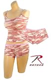 WOMEN’S BABY PINK CAMO “BOOTY CAMP” BOOTY SHORTS SIZE MEDIUM