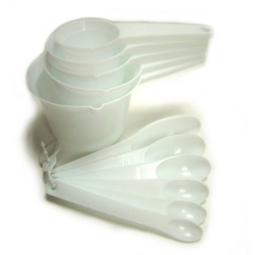 Plastic Measuring Cups and Spoons Set of 11