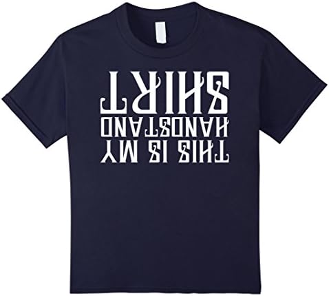 Kids This Is My Handstand Shirt Funny Gym Workout Fitness Gear 12 Navy