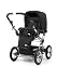 Kombi-Kinderwagen mit Schwenkschieber BS84, Schwarz