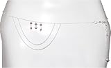 Back Belly Chains Women Sterling Silver Hand Engraved Indian Style Max Length 35 (b197)