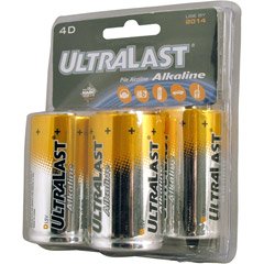 Ultralast ULA4D Alkaline Battery