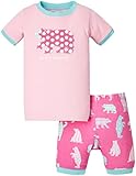 Hatley ハットレイ キッズ女の子 半袖半ズボンパジャマ(カラフルクマさん) 8、135cm、8Y(135cm) マルチカラー 綿100% PJUWIBE268