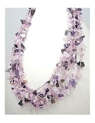 Cotton Amethyst Necklace