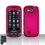 Samsung Reality U820 Snap-on Hot Pink Rubber Surface Phone Protector Cover Case