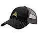 Speedy Pros Mason Gold Embroidery Design Richardson Cotton Front and Mesh Back Cap Black/Charcoal