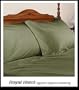 Solid Sage 1200-Thread-Count 3pc Queen Duvet-Cover 100-Percent Egyptian Cotton