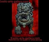 Fu Dog Painting Foo Dogs Painting Feng Shui Artwork oil Painting 3 542