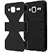 HRWIRELESS(TM) For Samsung Galaxy Core Prime G360 Dynamic Slim Hybrid Cover Case (Black Black)