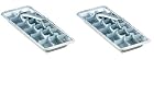 Retro Aluminum Ice Cube Tray (Set of 2) Old-fashioned Vintage Kitchen Tools