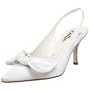 Bridal by Butter Women's Colony Slingback Pump,white satin,6.5 M US