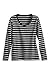 Fair Indigo Women's Organic Pima Cotton Long Sleeve Scoop Neck Tee