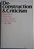 Deconstruction and criticism