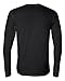 Canvas for Men's Long-Sleeve soft jersey Henley, BLACK, Large