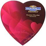 Ghirardelli Valentine's Chocolate Squares, Premium Chocolate Assortment, 7.45-Ounce Heart Box