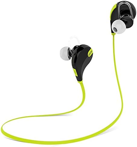 eranton® Wireless Bluetooth 4.1 Earbuds with Noise Cancelling Microphone APT-X Codec In Ear Bluetooth Headphones for Iphone 6 6s Android Phones (Green)