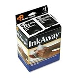(Price/PK)Ink Away Hand Cleaning Pads, Cloth, White, 72/box