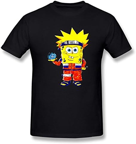 REDE Boy's&amp;Girl's Spongebob Squarepants Naruto Vortex Narut Youth T Shirt black XL