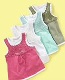 Greendog Little Girl Crochet-Trim Layered Tank
