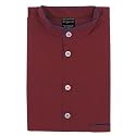 The Best Nightshirt Co. Men's Nightshirt - Grandad Collar - Plain Wine