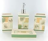 Ocean Sea Shell Bathroom Accessory Set Lotion Soap