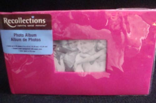 Recollections Pink Picture Photo Album Holds 36 photos 4 X 6 inches