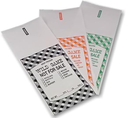 Wild Game 1lb. Meat Bags NFS-1000 Pcs-4.25x10 (25-32-14-1000; 25-40-14-1000; 25-50-14-1000)