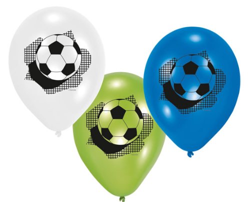 6 Luftballons * Fussball EM 2012 * für Fussball-Party // 450278 // Geburtstag Party Ballon Ballons