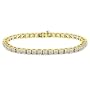 14k Yellow Gold Diamond 4-Prong Tennis Bracelet (3.00 cttw, H-I Color, I1-I2 Clarity), 7''