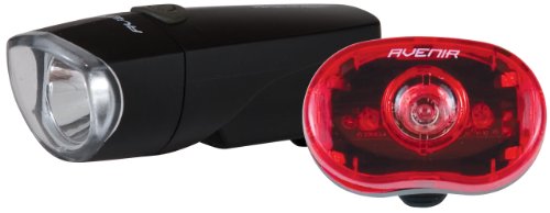 Avenir City Light Combo Set (Black/Red, 1 and 3-LED)