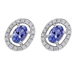 14K Exquisite Tanzanite and Diamond Earring (NEW ARRIVAL)