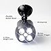 Motion Sensor Spotlight Anear Led Ultra Bright Wireless Weatherproof Spotlight with PIR Motion Triggered for Outdoor/Indoor Use, Battery Powered 500 Lumens