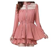 Pleated Chiffon Winter Short  Dress