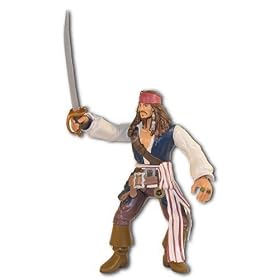 Pirates of the Caribbean 7" Action Feature Figure - Jack Sparrow Sword Slashing Action