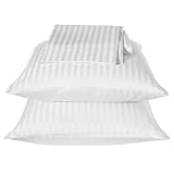 340-Thread-Count Stripe Sheet Set - White