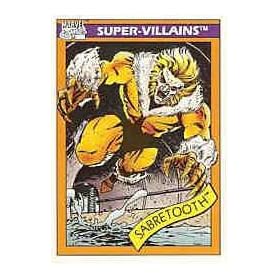  1990 Impel Marvel Comics #57 Sabretooth Trading Card