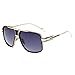 Gobiger Aviator Sunglasses for Men 100% UV Protection Goggle Alloy Frame 59mm Lens Width (Gold Frame, Gradients Grey)