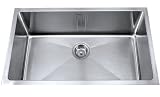 Kraus KHU100-32 32-Inch Undermount Single Bowl 16 gauge Kitchen Sink, Stainless Steel