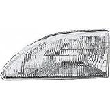 Left Driver Side Headlamp Headlight 94-98 Ford Mustang W/o Cobra Model Models 94 95 96 97 98 1994 1995 1996 1997 1998 Head Light Lamp Lights Lamps Without Cobra W/o