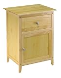 Winsome 81115 Night Stand with Cabinet and Drawer - Natural
