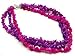 Layered Purple and Fuchsia Stone Necklace title=