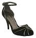 Office Pussy Button Black Suede - 8 Uk