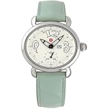 Michele CSX Blue Steel Mint Green Strap Ladies Watch MWW03E000018 by Michele