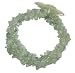 Aquamarine Chip Stretch Bracelet with Yellow Mother-of-Pearl Flower