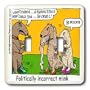 Londons Times Health and Vanity Trends Cartoons - Politically Incorrect Mink Wears Human Stole - Light Switch Covers - double toggle switch